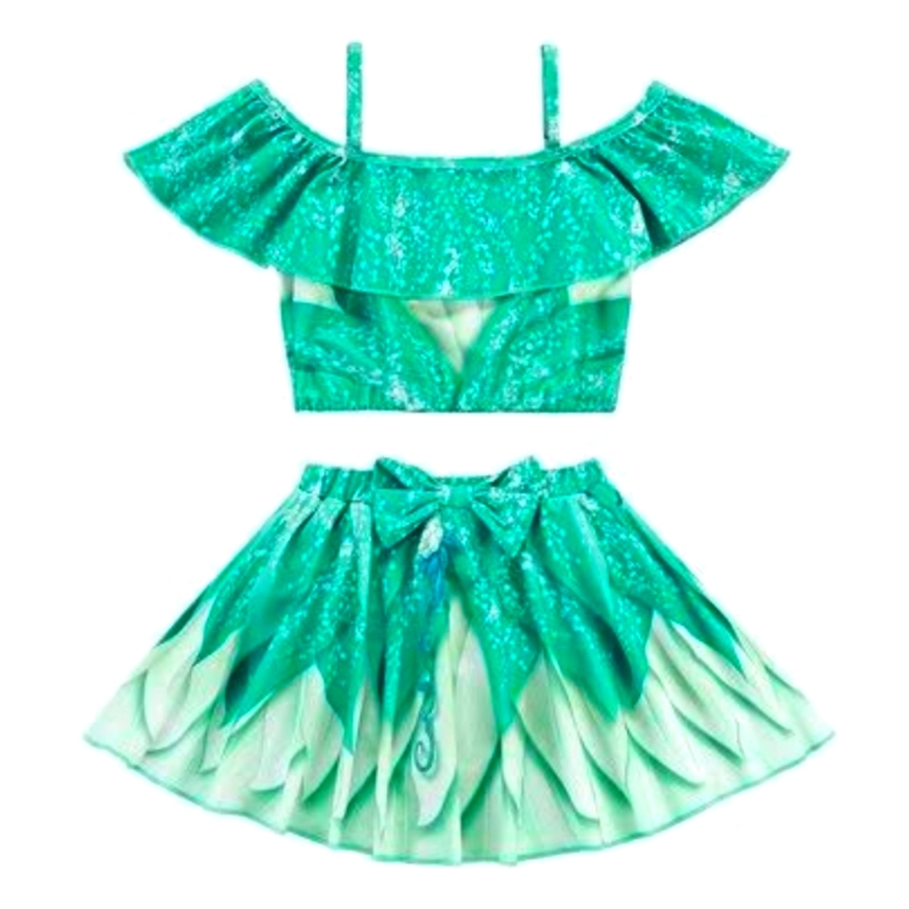 Disney Princess Tiana Swimsuit Swim Set Size 8/10